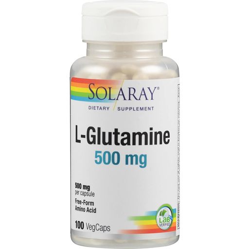 Solaray L-glutamina kapsułki - 100 Kapsułek roślinnych