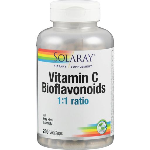 C-vitamiini & bioflavonoidit 1:1 -kapselit - 250 veg. kapselia
