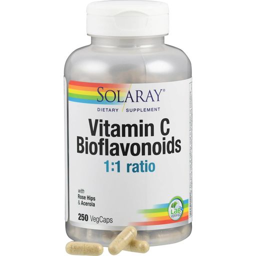 Solaray C-vitamin és Bioflavonoid 1:1 kapszula - 250 veg. kapszula