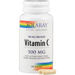 Solaray 2 Stage Timed Release Vitamin C Kapslar - 100 veg. kapslar