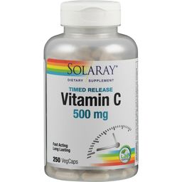 Solaray Timed Release Vitamin C, en Cápsulas - 250 cápsulas vegetales