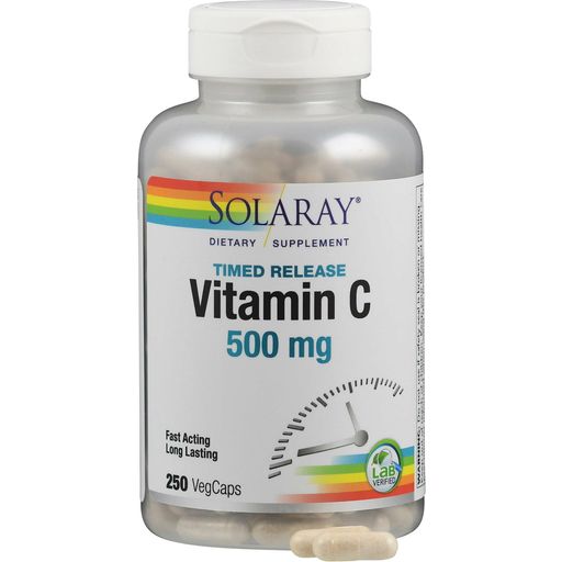 Solaray Timed Release Vitamin C Kapslar - 250 veg. kapslar