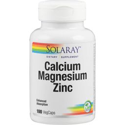 Solaray Kalcium, Magnesium, Zink Kapslar