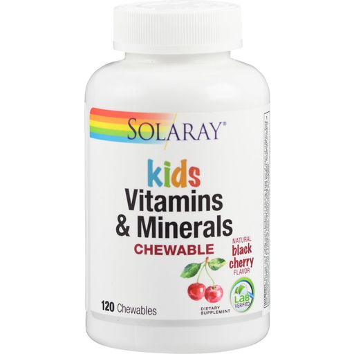 Solaray Kids Multi-Vitamin - Comprimés à Croquer - 120 comprimés à mâcher