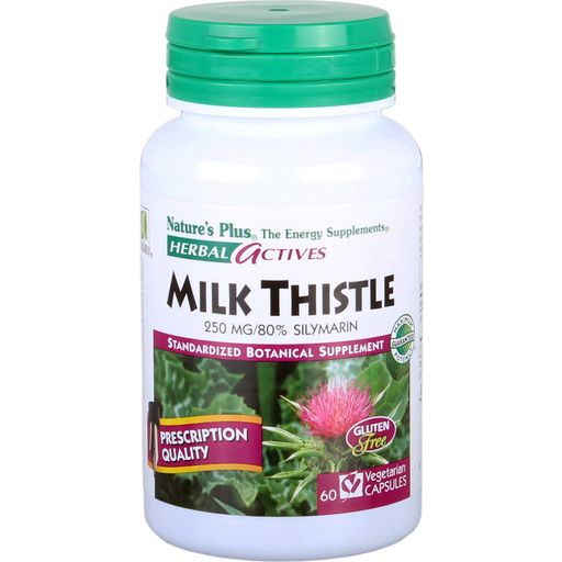 Herbal actives Milk Thistle - Mariatistel 250 - 60 veg. kapslar