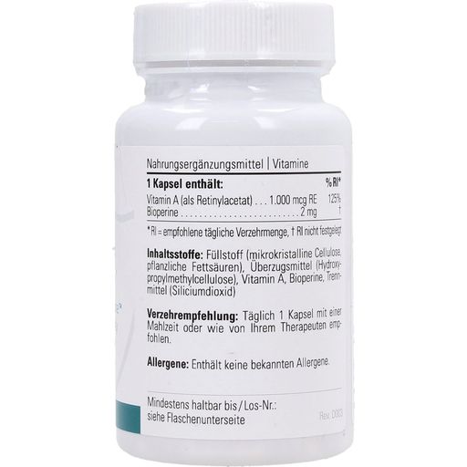 Vitaplex Vitamin A with Bioperine ™ - 90 capsules
