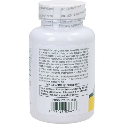 Nature's Plus Picolinato de Zinc con Vitamina B-6 - 120 comprimidos
