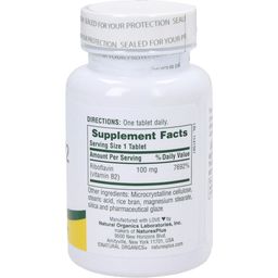 Nature's Plus Vitamina B2 100 mg - 90 Comprimidos