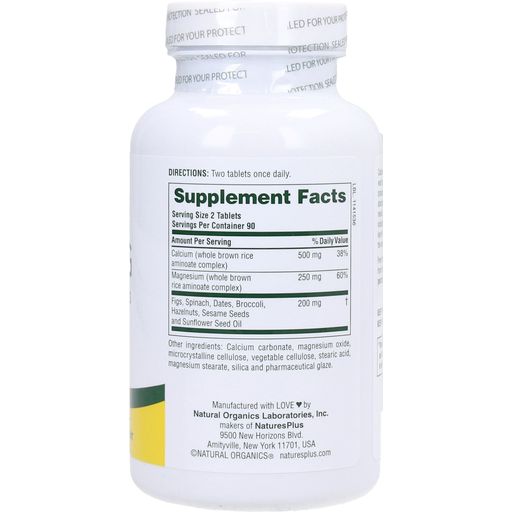 Nature's Plus Source of Life Cal/Mag 500/250 mg - 180 Tabletten