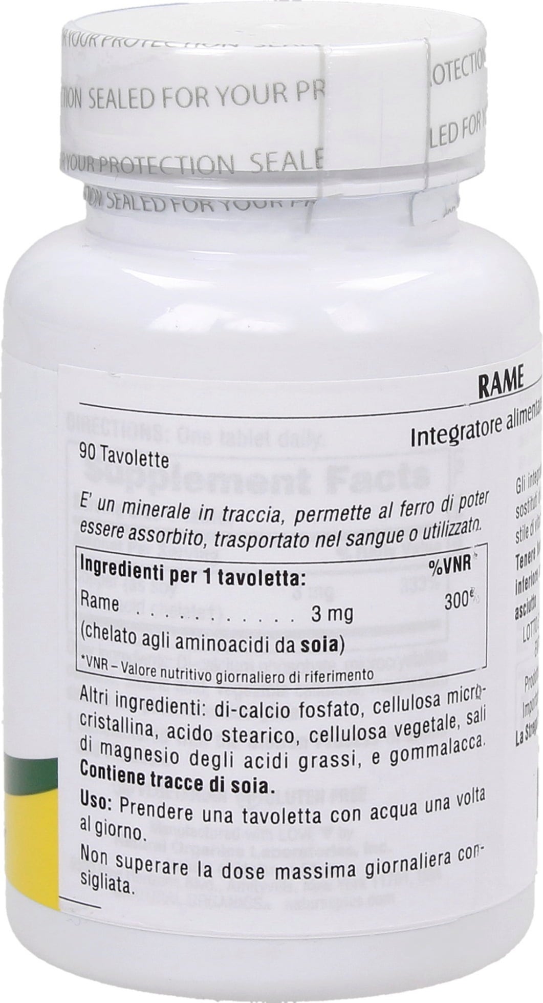 Nature's Plus Cobre 3mg - 90 Comprimidos