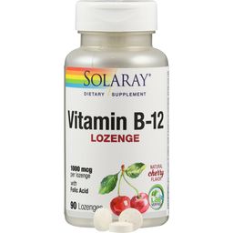 Solaray Vitamine B 12 - Pastilles à Sucer - 90 comprimés à sucer