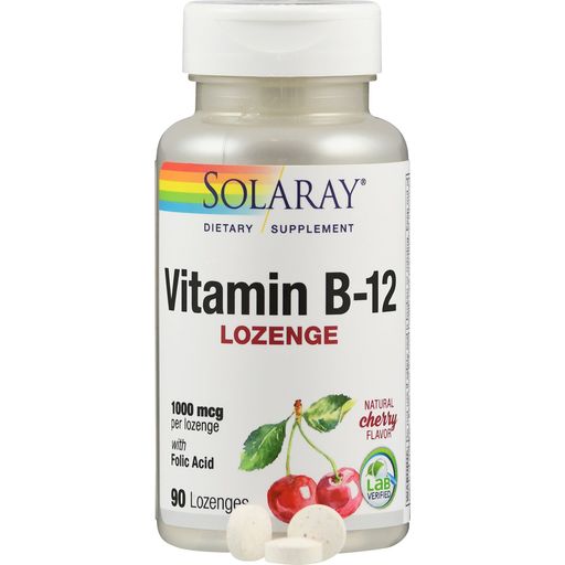 Solaray Vitamin B12 - 90 pastiliek na cmúľanie