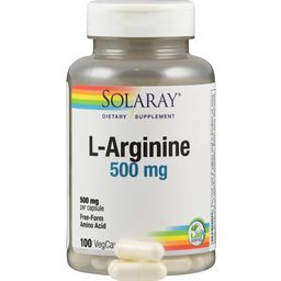 Solaray L-Arginine 500 mg - 100 Vegetarische Capsules