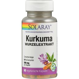 Solaray Kurkuma ekstrakt z korzenia kapsułki - 60 Kapsułek roślinnych