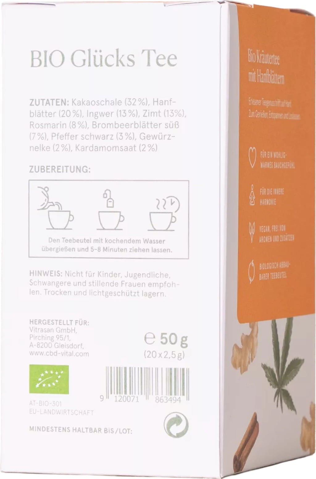 CBD Lucky Tea Bio - 20 Sacos