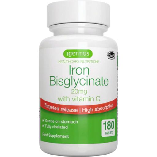 Igennus Bisglicinato de Hierro en Comprimidos - 180 comprimidos