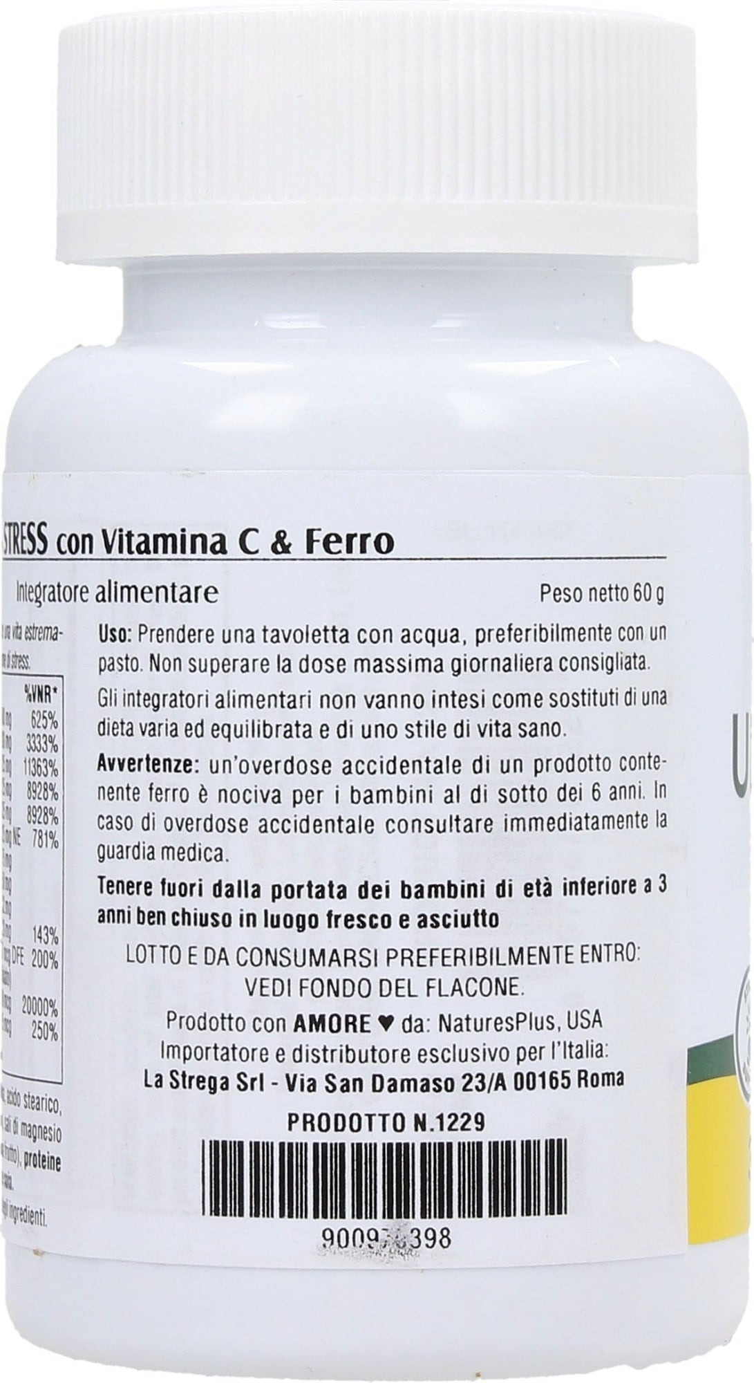 Nature's Plus Ultra-Stress com Iron S/R - 30 Comprimidos