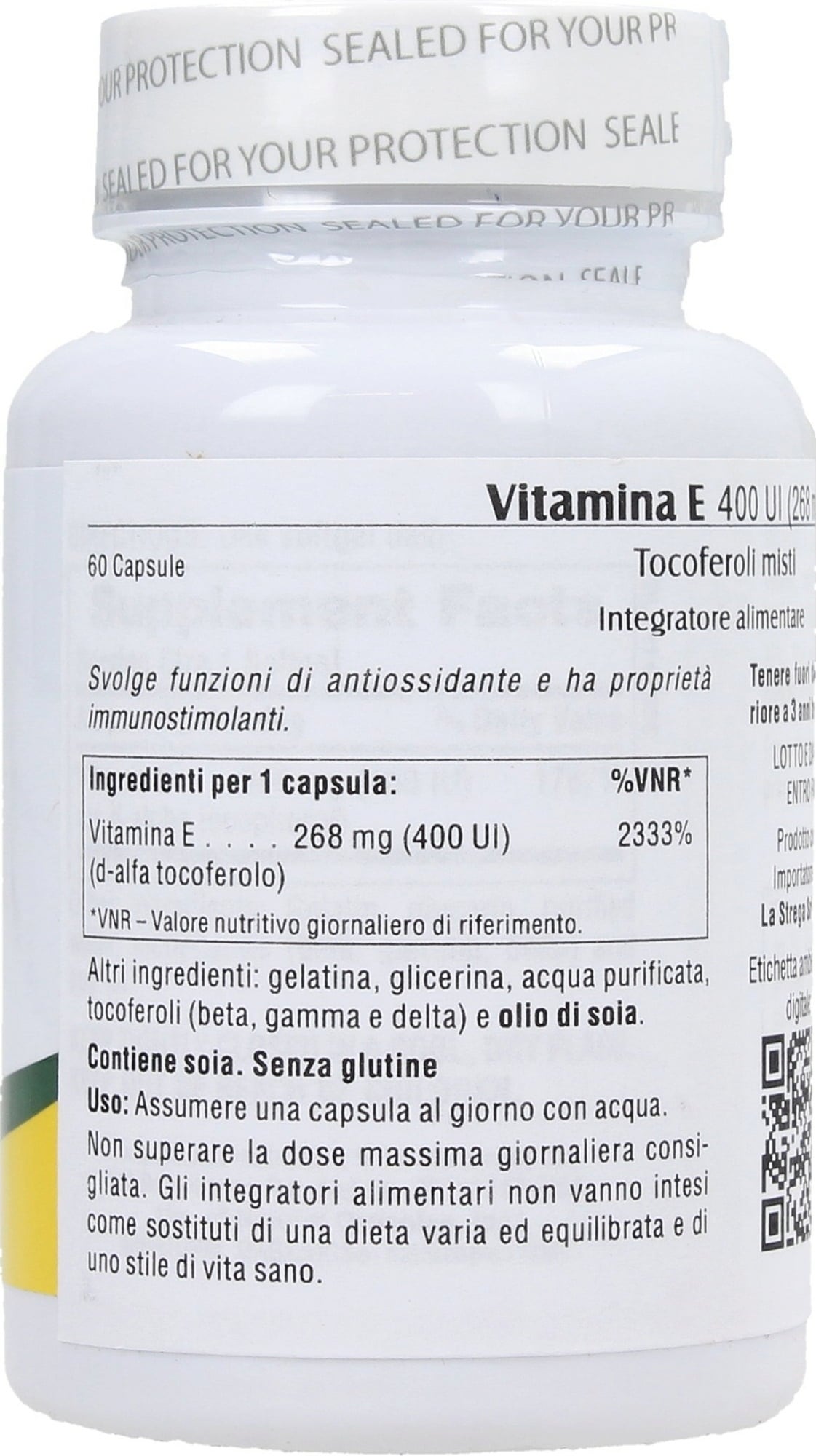 Nature's Plus Vitamina E 400 UI Tocoferóis Mistos - 60 Cápsula moles