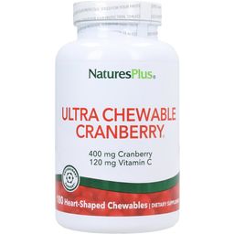 Ultra Chewable Cranberry z vitaminom C, žvečljive tablete