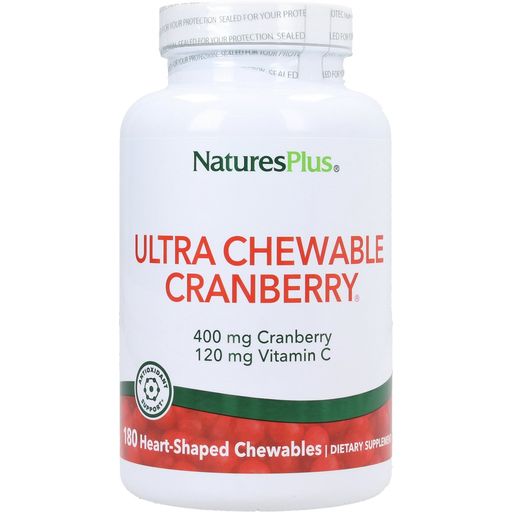 Nature's Plus Ultra Chewable Cranberry - 180 žvýkacích tablet