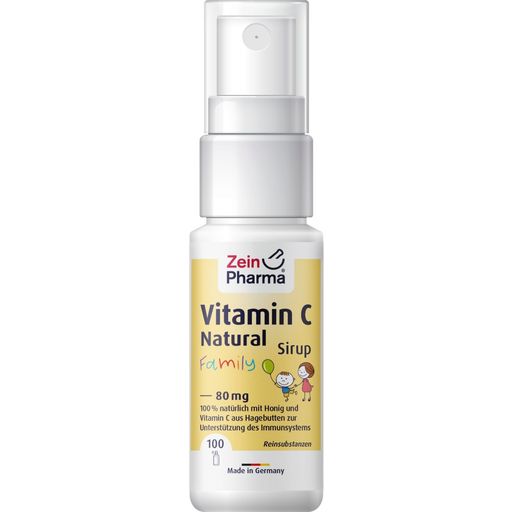 Vitamine C Naturelle, Sirop pour Toute la Famille, 80 mg - 50 ml