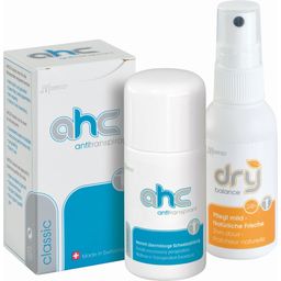 JV Cosmetics AHC Classic® & DRY Bilans Deodorant® - Woda lecznicza, akutkrem, balsam, szampon& balsam pod prysznic