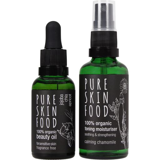 Pure Skin Food Organic Skincare Set For Sensitive Skin - 1 setti