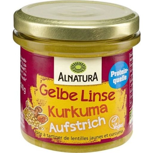 Alnatura Bio pasta z żółtej soczewicy z kurkumą - 140 g