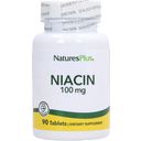 Nature's Plus Niacín 100 mg - 90 tabliet