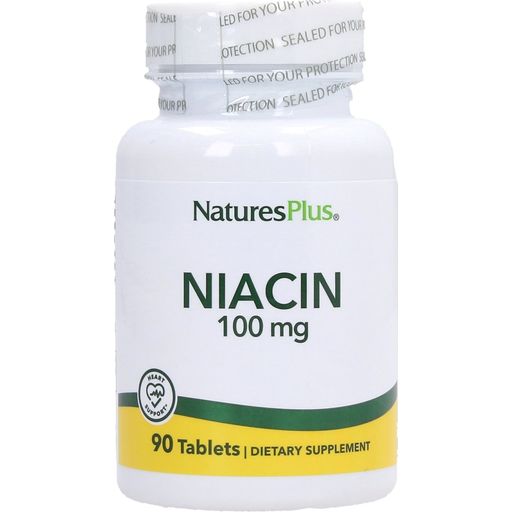 Nature's Plus Niacyna 100 mg - 90 Tabletki