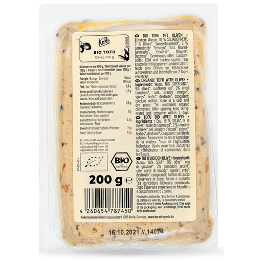 KoRo Ekologisk Tofu Olive - 200 g