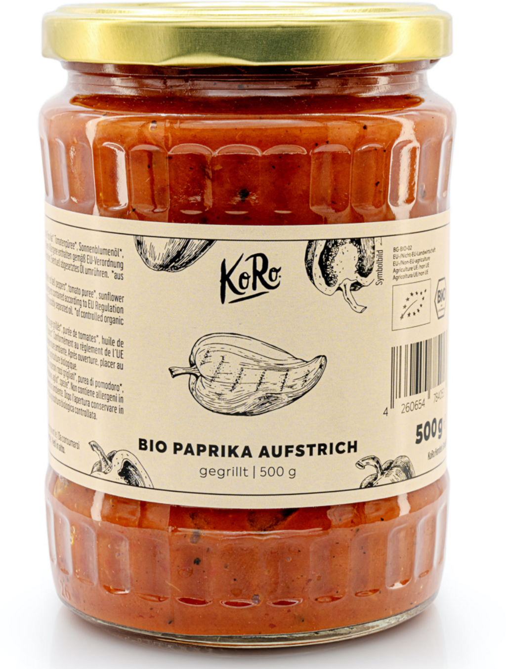 KoRo Luomu paahdettu paprikalevite