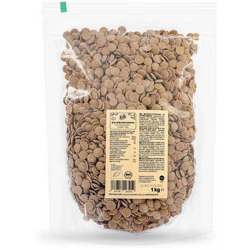 Luonnonmukaiset vegaaniset valkosuklaalastut kookossokerilla - 1 kg