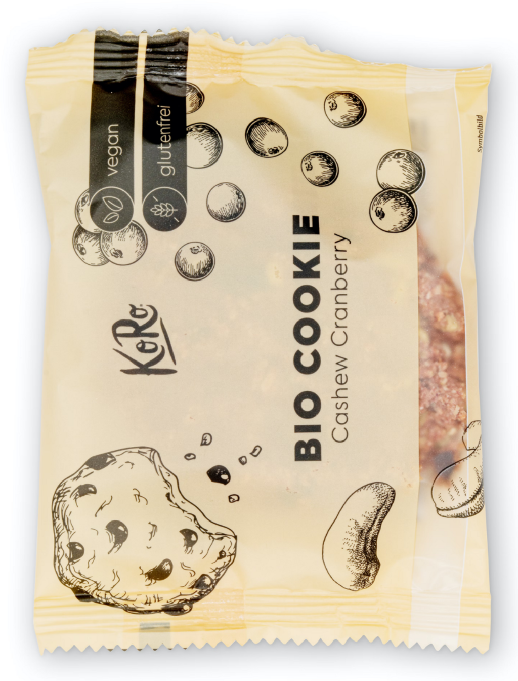 KoRo Bio Cookie, Cashew Cranberry