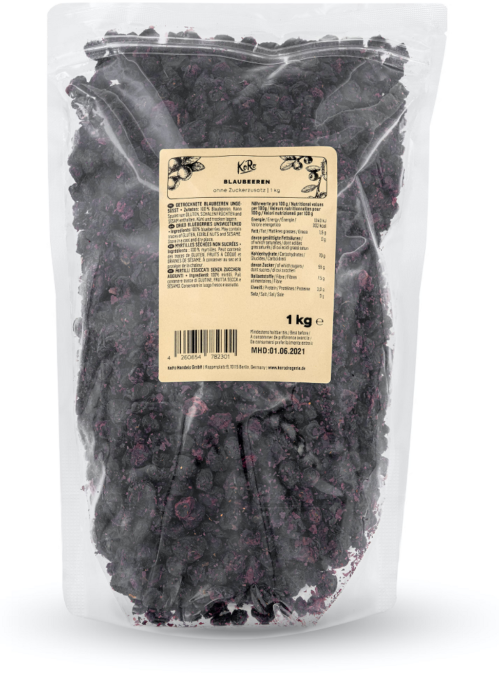 KoRo Blaubeeren ohne Zuckerzusatz