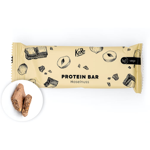 KoRo Bio Vegan Protein Bar,  Hazelnoot - 60 g