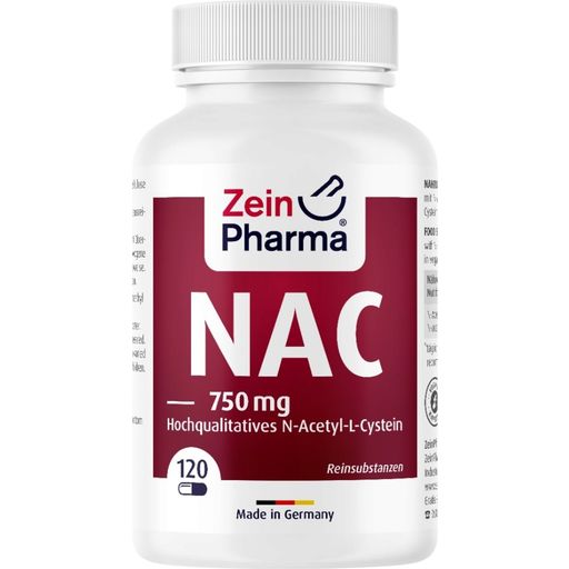 ZeinPharma NAC (N-Acetyl Cysteine) 750 mg - 120 capsules