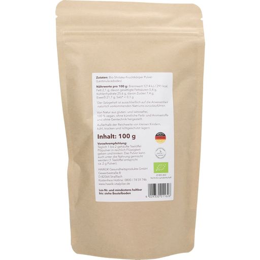 Hawlik Shiitake in Polvere Bio - 100 g