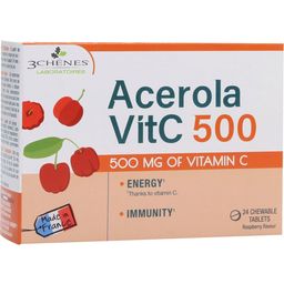 3 Chenes Laboratoires Acerola 500 mg - 24 comprimés à mâcher