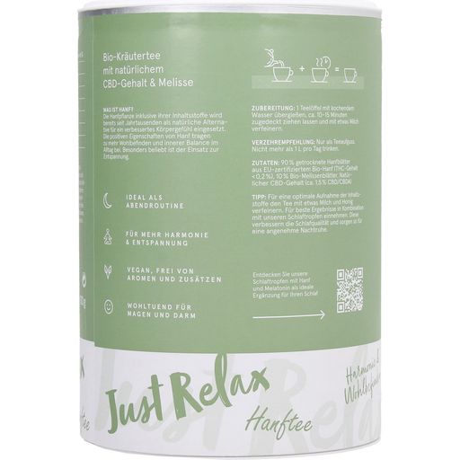just relax - CBD herbata z konopi organicznych - 100 g