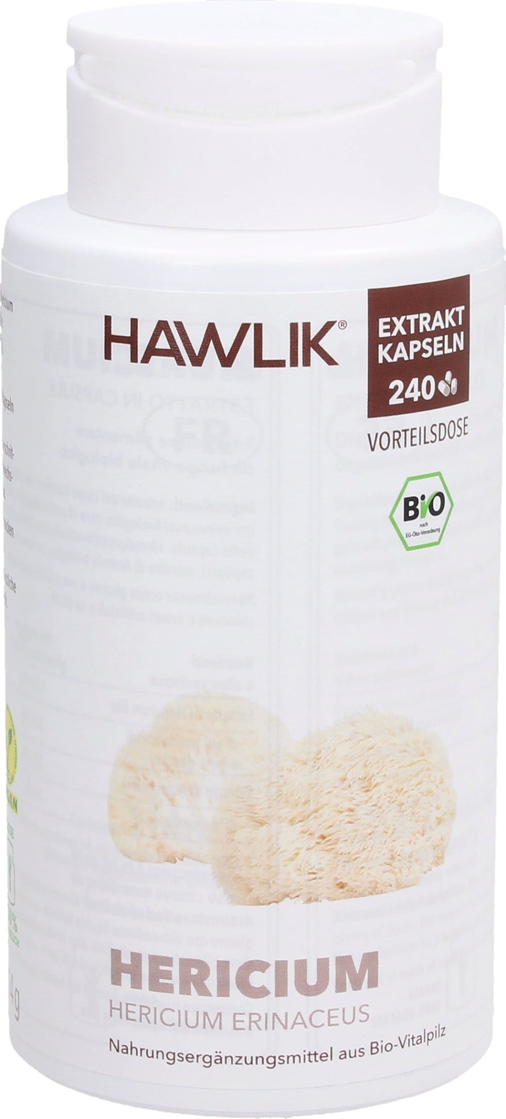 Hawlik Hericium kivonat kapszula Bio - 240 kapszula