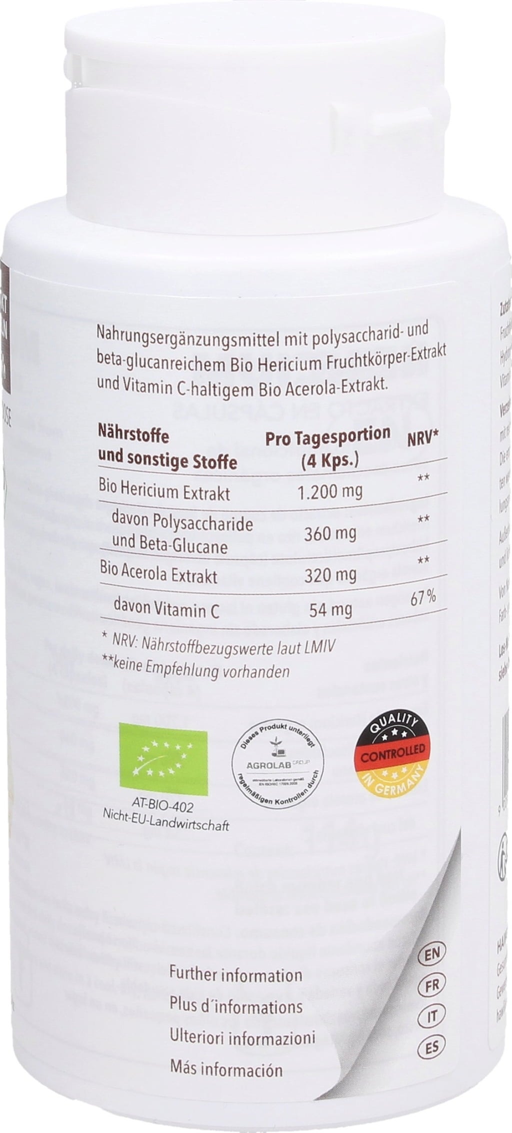 Hawlik Hericium kivonat kapszula Bio - 240 kapszula