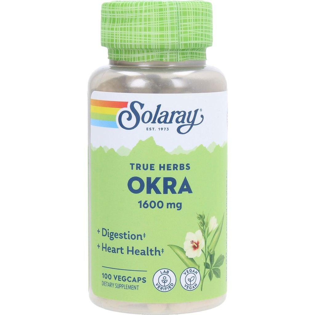 Okra, 100 veg. Kapseln - Solaray - VitalAbo