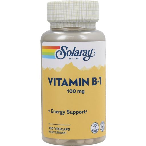 Solaray B1-vitamiinikapselit - 100 veg. kapselia