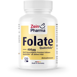 ZeinPharma Folate (Quatrefolic®) 400mcg - 120 capsules