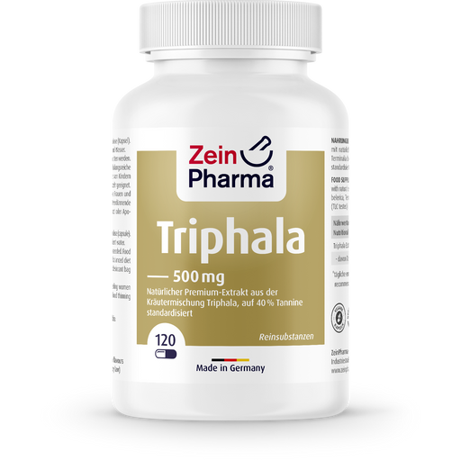 ZeinPharma Triphala Extract 500mg - 120 Capsules