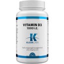 KLEAN LABS Vitamín D3 1000 IE - 100 tablet