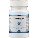 Vitamin D3 1000 IU, 100 tablets