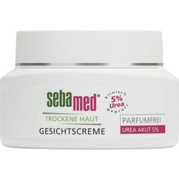 Dry Skin Urea 5% Gezichtscrème, Parfrumvrij - 50 ml