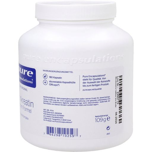 pure encapsulations Pancreatine-Enzymformule - 180 Capsules